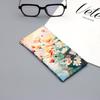 Faux Leather Glasses Case Waterproof Floral Pattern Travel Storage Bag Eyewear Accessories Eyewear Storage Bag Travel Use