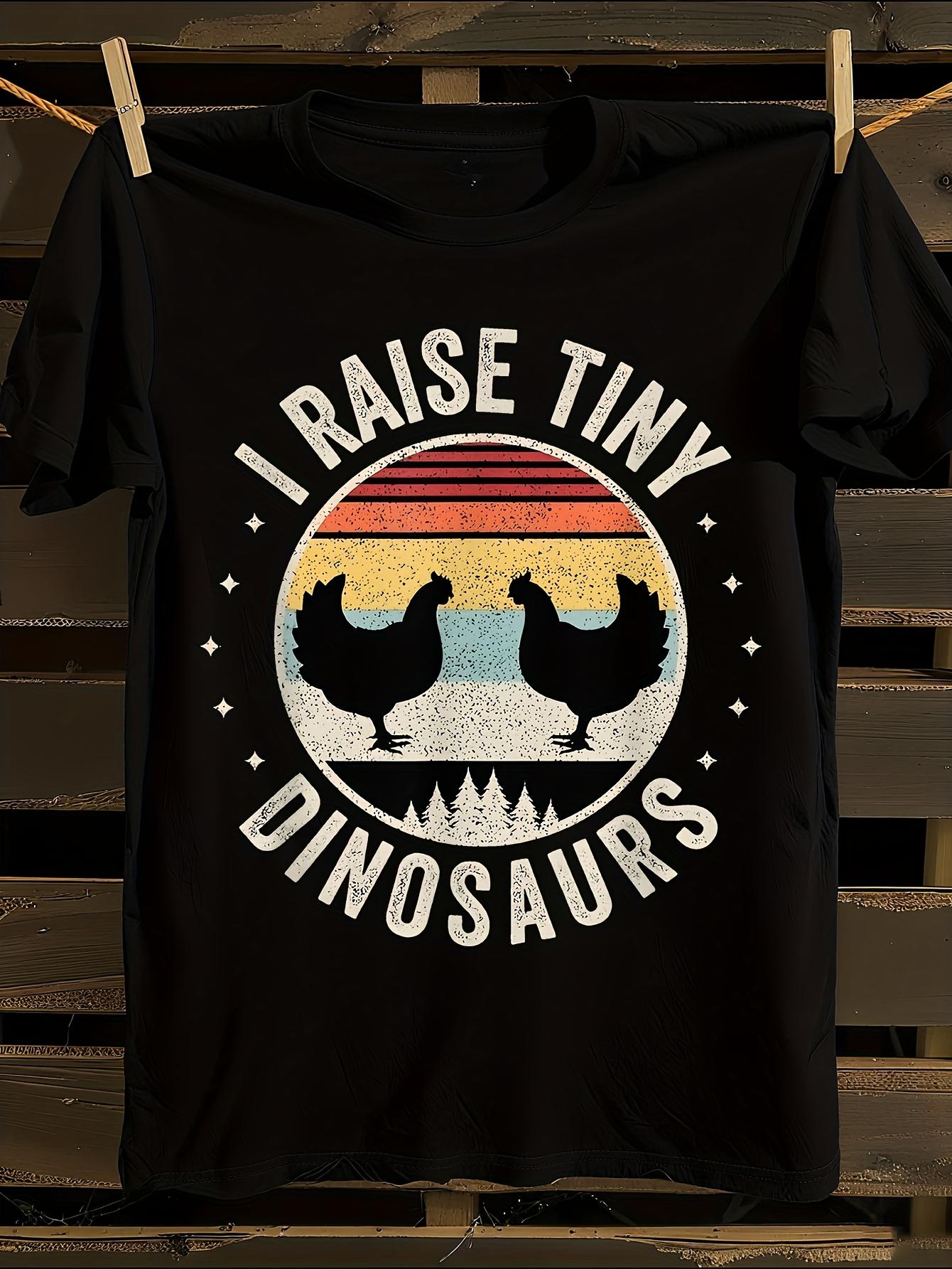 Vintage Tshirt Vintage Retro I Raise Tiny Dinosaurs Fun... M