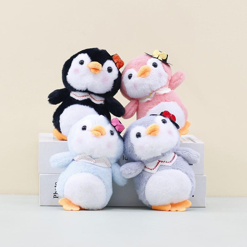 Cute Little Hat Penguin Keychain Cartoon Girl Backpack Decoration Gift Toy Plush