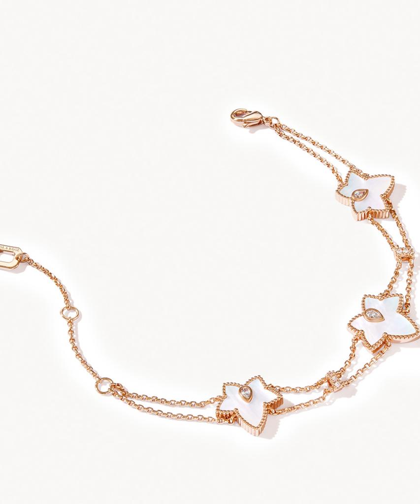 Lola Rose Ivy Mother-Of-Pearl Multi-Pendant Cubic Bracelet Women'S Layered Bracelet