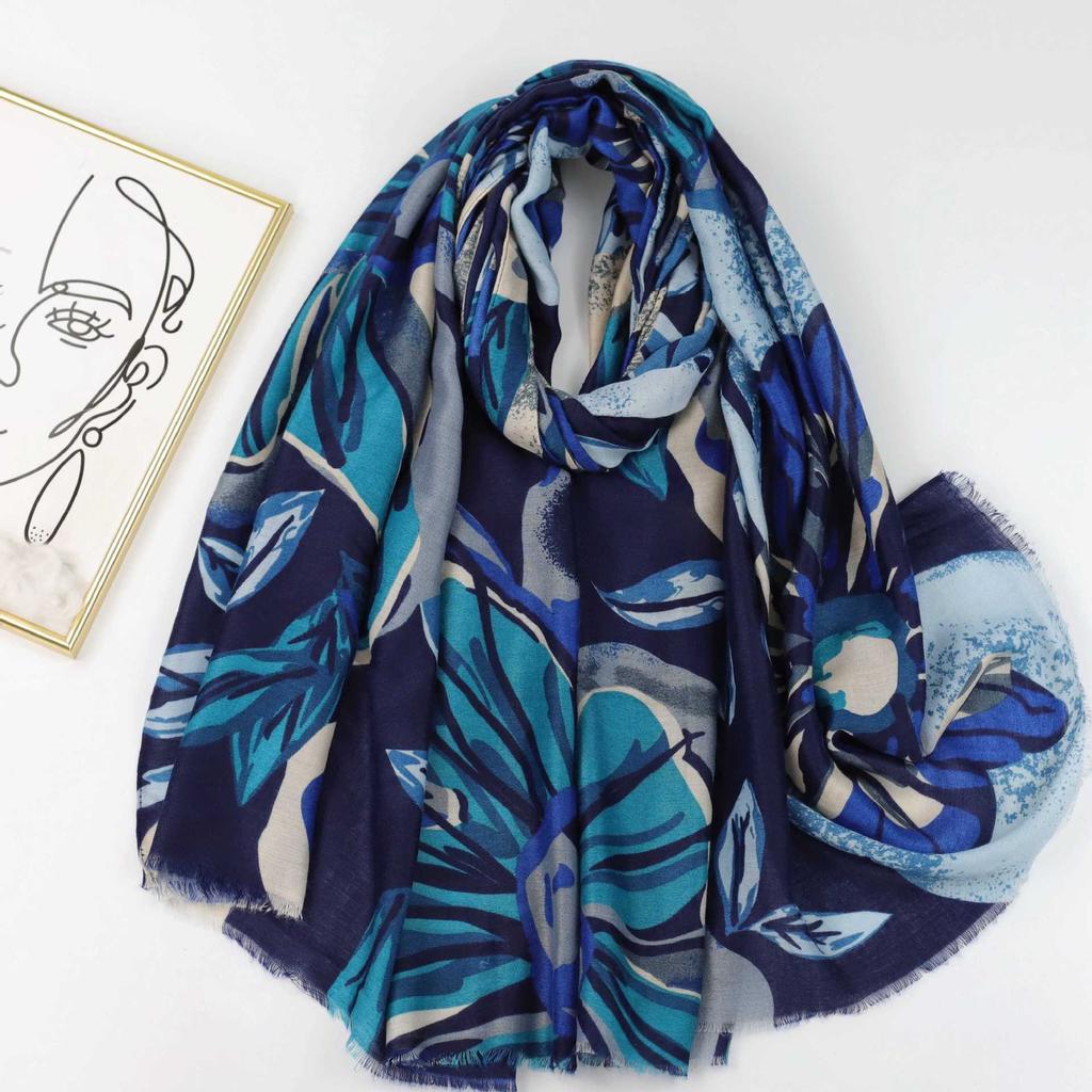 2024 Vår och Höst Vinter Ny Lång Tunn Scarf Resa Mångsidig Solskydd Varm Sjal för Kvinnor