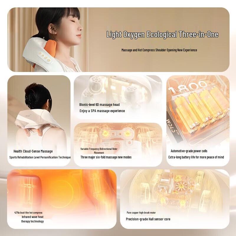 WOLONOW Heating Neck and Shoulder Massage Shawl