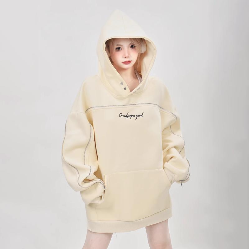 

Женские толстовки с капюшоном, новая уличная одежда с буквенным принтом, пальто с капюшоном и длинными рукавами, свободный пуловер, топ женский, осень-зима