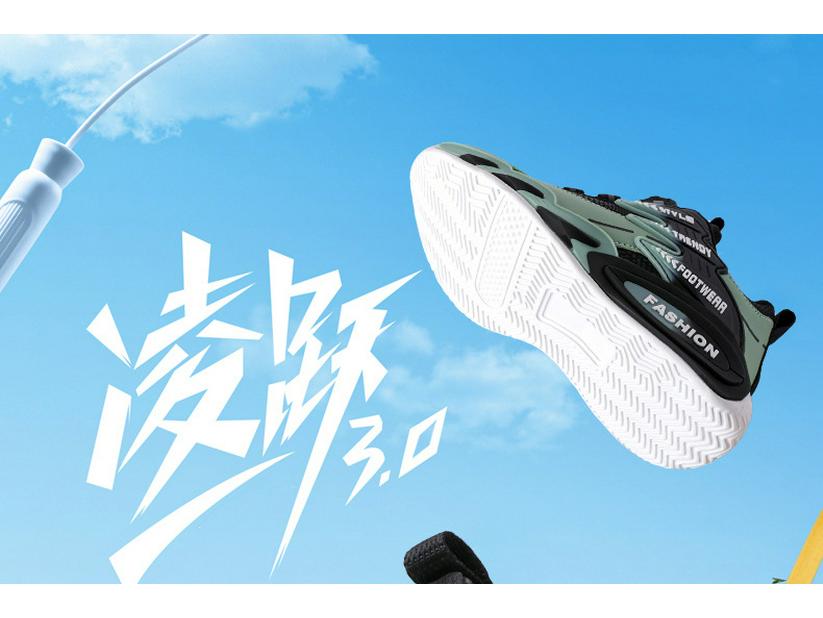 Boys' 2025 Autumn Mesh Leather Non-Slip Soft Sole Fashion Running Shoes