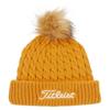 Titleist Men's Cable Knit Pom-Pom Beanie Hat, Marigold