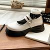 French Mary Jane Small Leather Shoes Women's Autumn New Platform Versatile Skirt British Style Round Head Single Shoes