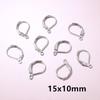 30pcs No Fade Stainless Steel French Lever Earring Hooks Clips 14x12mm 15x10mm DIY Earwire Earrings Jewelry Findings Accessories