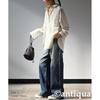 [antiqua] [Antica] Over Dye Denim Ladies Bottoms EP-00189 Medium 32 Blue
