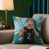 Anime Haikyuu Cartoon Pillow Case Anti-dustmite Pillowcase Invisible Zipper Silky Short Plush Sofa Cushion Cover