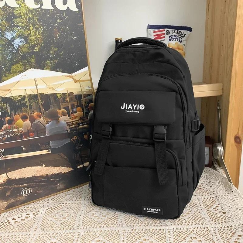 Large capacity women's backpacks hot sale zipper casual versatile simplicity ladies bag