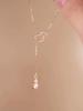 Elegant Gold-Plated Double Gourd Tassel Necklace for Women – Sparkly Clavicle Chain with Fu Lu Pendant