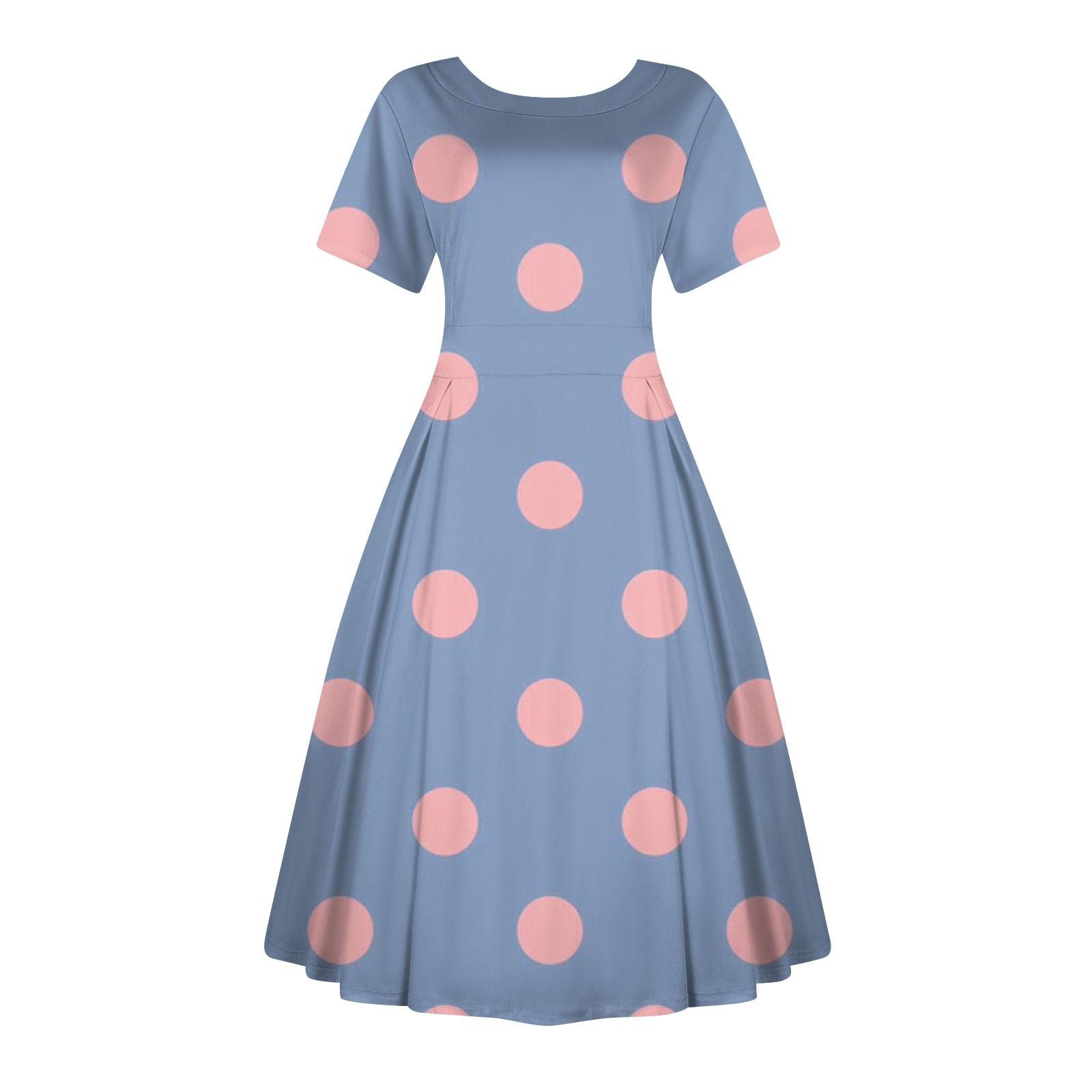 

Женское повседневное модное платье, винтажное платье миди с принтом подсолнечника, круглым вырезом и коротким рукавом, длинные большие распашные платья XXXL синий