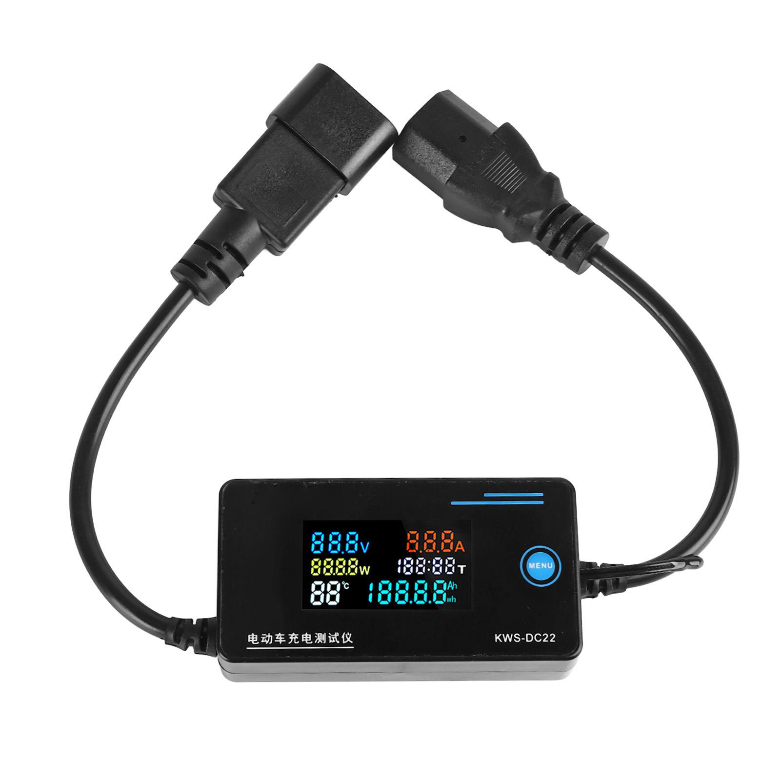 

Charger Power Meter Multifunctional Charger Voltage and Current Tester for Electric Scoooter 8120V