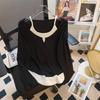 Plus Size Women's Stylish Long Sleeve T-Shirt for Spring & Autumn—Slimming, Flattering, and Perfect As a Base Layer.