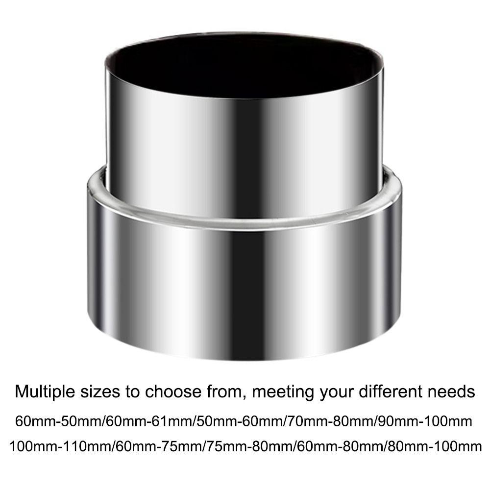 Stainless Steel Ventilation Pipe Fittings Multiple Sizes Ducting Connector