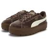 Puma Platform Abrasion Resistant Low Top Skateboard Shoes Women's Coffee Brown 406752-02