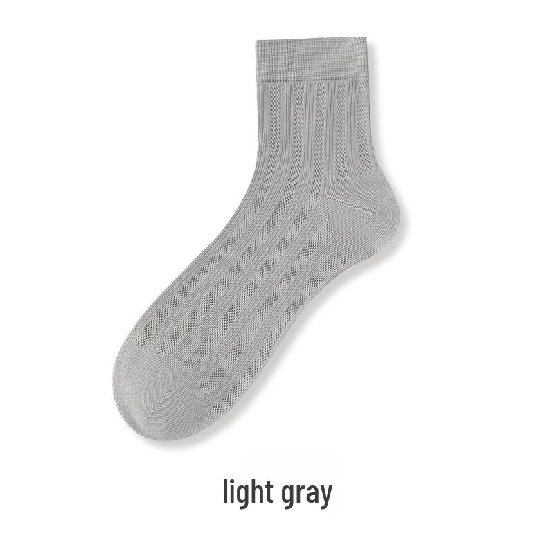 NiQing Unisex Summer Mesh Cotton Breathable Mid-Calf Socks
