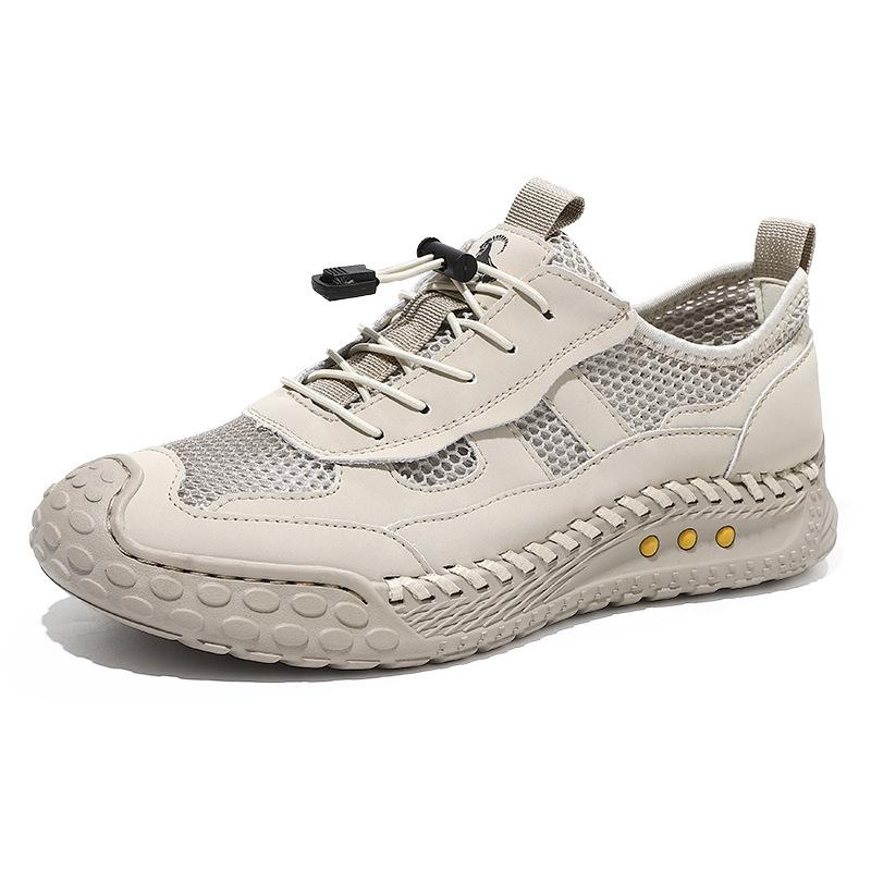2026 Men s Breathable Mesh Closed-Toe Sandals - Casual, Large Size, Hollowed-Out Design 39