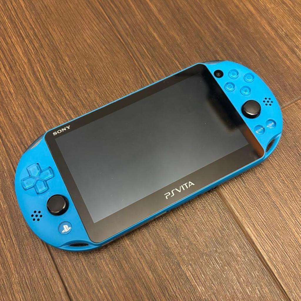 Used Beautiful Condition, PS Vita PCH-2000 Aqua Blue, with Box, Working Condition