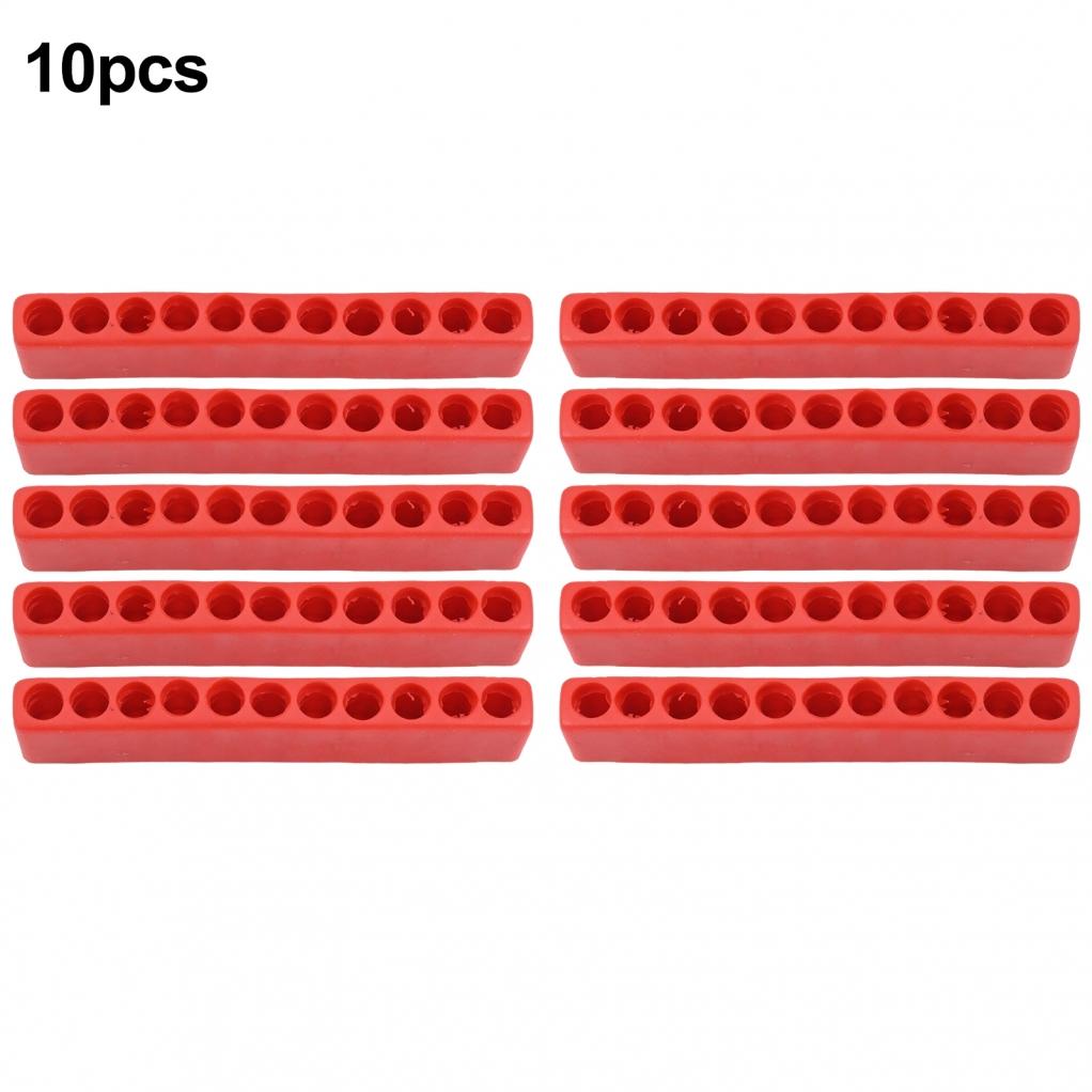 Professional 10pcs Screwdriver Bit Holder for 1/4 Inch Hex Tools 6/11 Holes