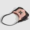 - Women Vintage Shoulder Bag PU Leather Butterfly Contrast Color Female Street B