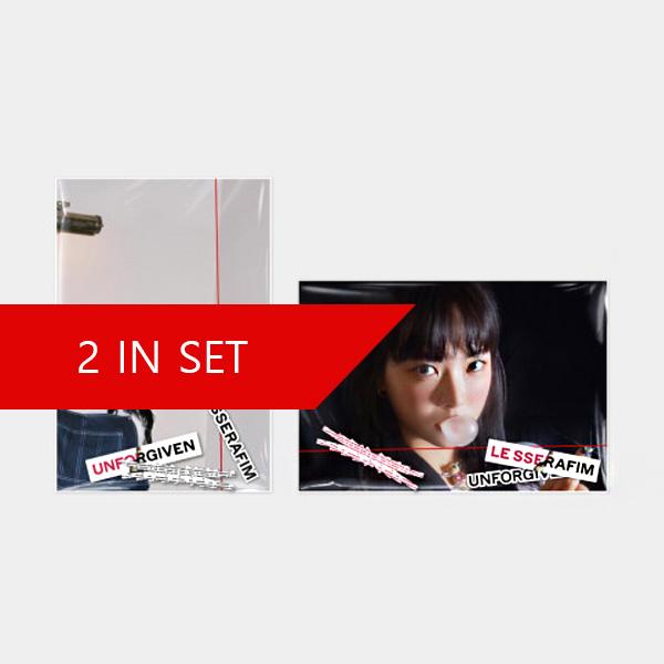 

ЛЕ ССЕРАФИМ : 1-й студийный альбом «НЕПРОШЕННЫЙ» (WEVERSE АЛЬБОМЫ Вер.) (Случайный, Набор) 2 IN SET