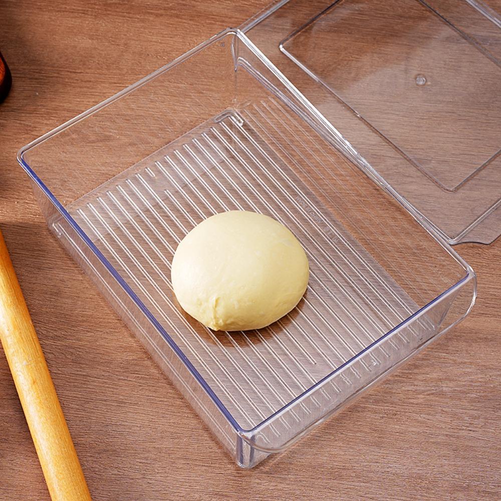Transparent Dough Proofing Box Large Capacity Food Crisper Food Storage Box  Baking