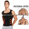 Europejska i Amerykańska Męska Kamizelka Sauna Pot Body Shaper do Kontroli Brzucha i Fitnessu.