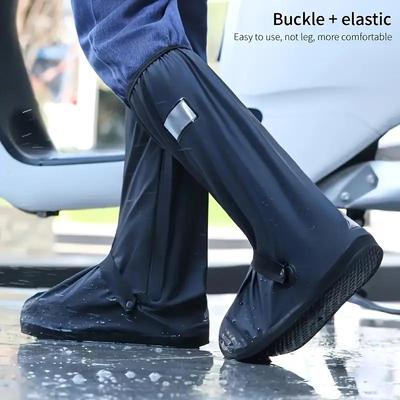 Waterproof & Rainproof Shoe Covers - Durable, Non-Slip, Thick for Outdoor Use, Reusable