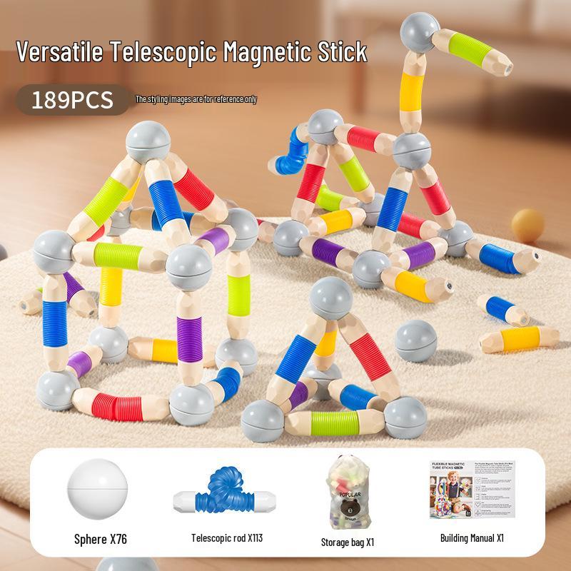 Multifunctional Magnetic Twist Sticks: Concentration & Dexterity Builder for Kids