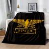 Mantas con el logotipo impreso de Roman SPQR, manta cálida para niños, manta suave y cómoda, mantas de viaje para el hogar, regalo de cumpleaños