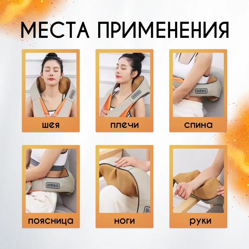 Electric neck and shoulder massager with heating.