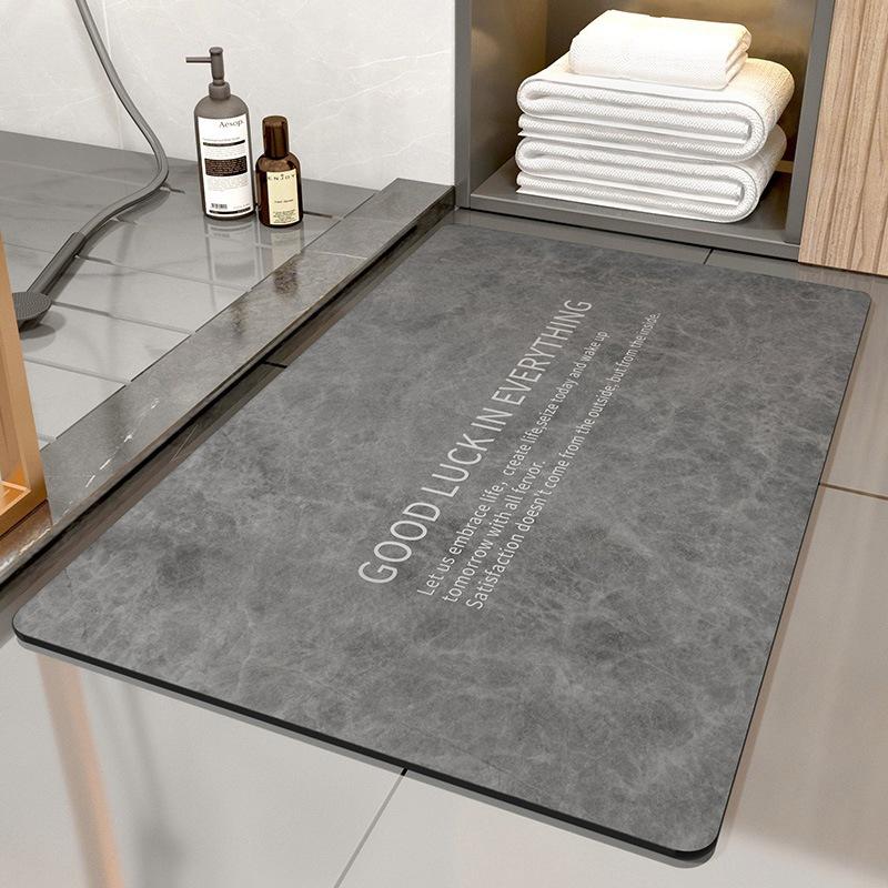 Diatom Mud Floor Mat Dirt-resistant Bathroom Floor Mat High-end Quick-drying Water-absorbing Pad Bathroom Anti-slip Pad Easy-to-maintenance Foot Mat