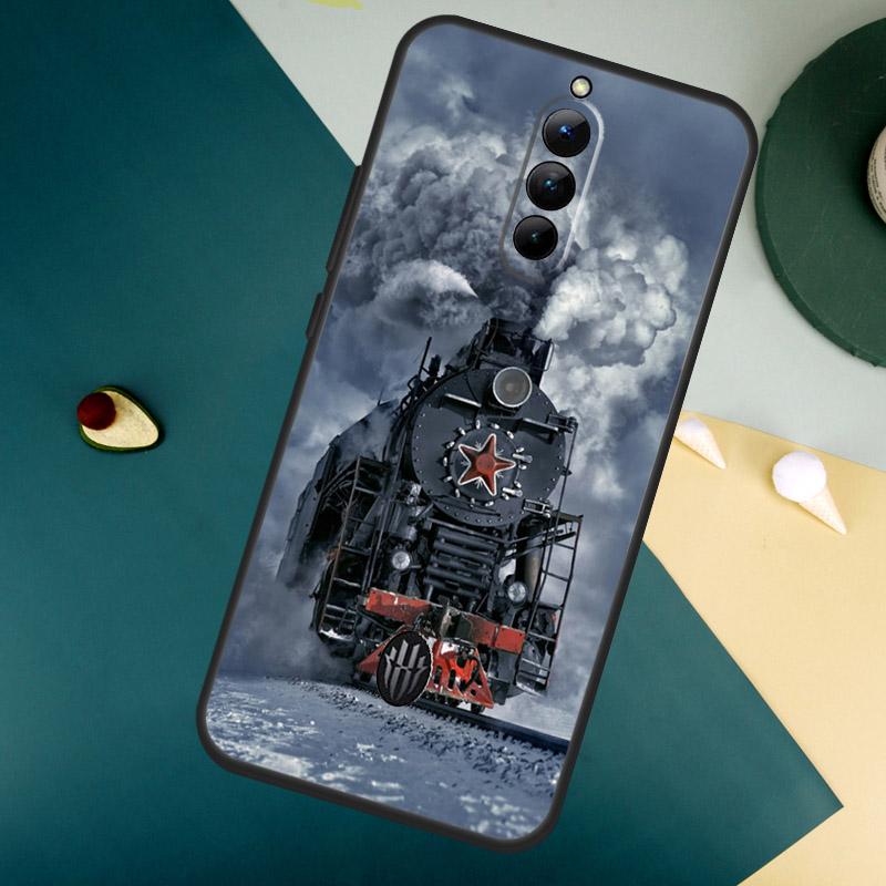 Classic Steam Train Railway For ZTE Nubia Red Magic 10 Air 8 9 8S 9S 10S Pro Plus 7 6S 7S Pro Red Magic 11 Pro Plus Case