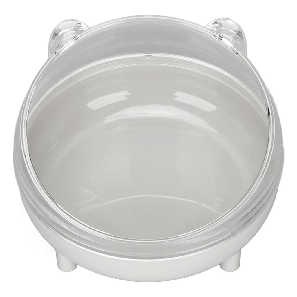 Cat Tilted Bowl Oblique Mouth Tilted Pet Feeder Bowl To Protect Spine for Dog Puppy Small AnimalsGrey