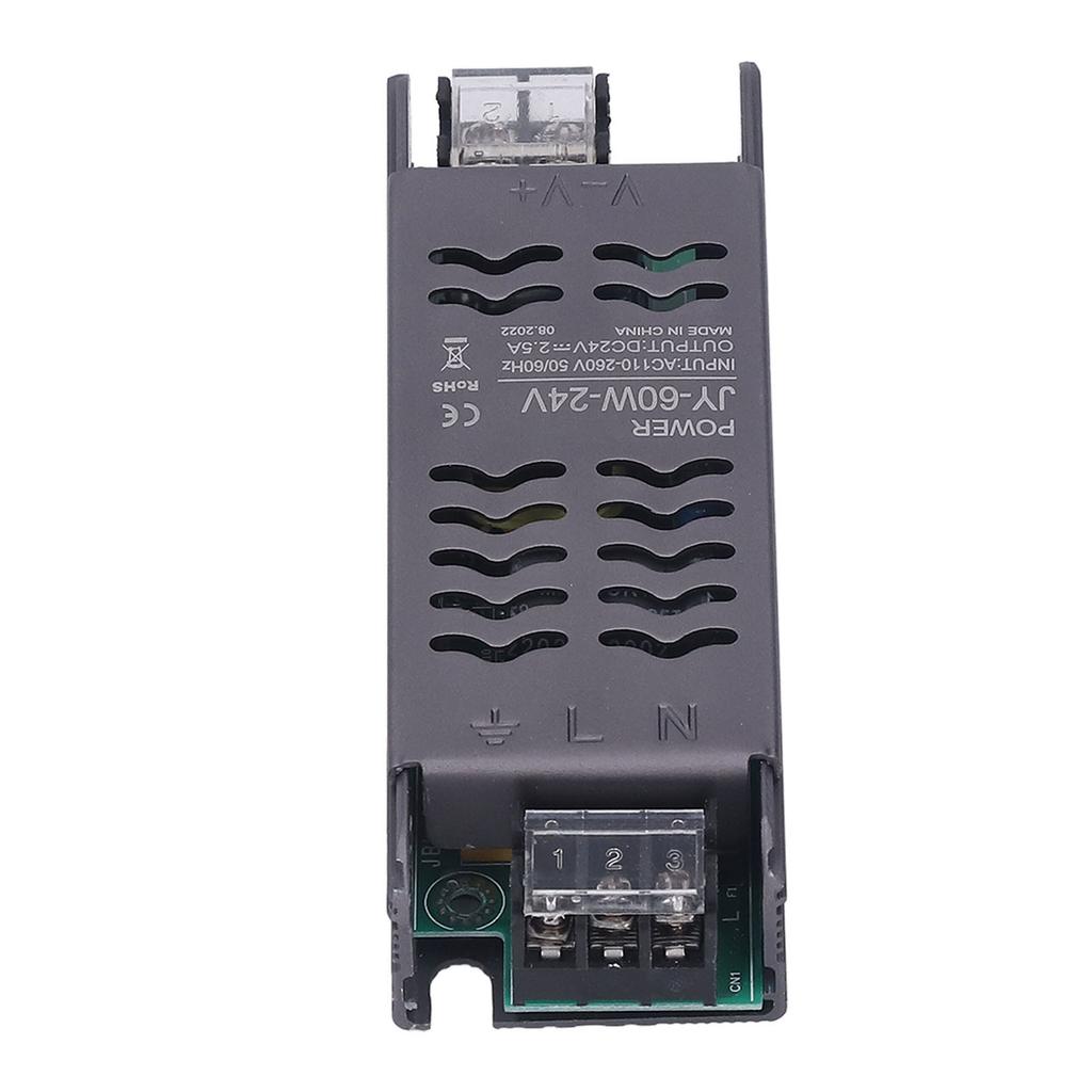24V Power Supply 60W DC24V IP20 AC110 To 260V To 24V Copper Aluminum Alloy Hollow Design LED Transformer