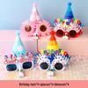 Funny Birthday Party Glasses & Baby Hats - Perfect Photo Props & Cake Decoration
