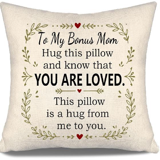 Daughter Hug This Pillow and Know That You Are Loved This Pillow Is A Hug from Me To You Throw Pillow Covers for Daughter from Mom Dad Birthday Gift
