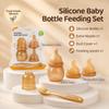 Ny Silikon Mini Babyflaska 60 ml Anti-Kolik Matningsflaska Bred Hals Mjölklagringsflaska För Nyfödd Baby
