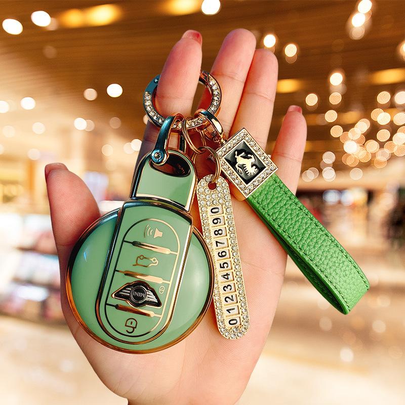 Applicable BMW mini key set New countryman bag cooper one mini clubman shell ring women