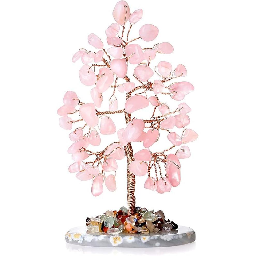 DUQGUHO Crystal Tree Amethyst Crystal with Natural Quartz Amethyst Stone Base Crystal Tree for Decor Reiki Luck Crystal Spiritual Gifts