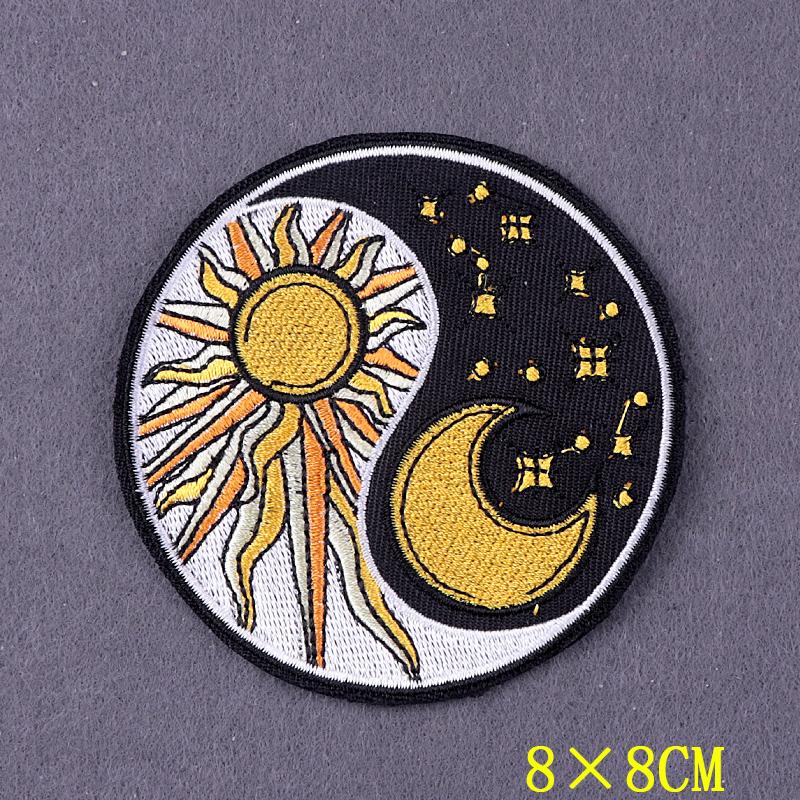 Camping Travel Patch Wilderness Embroidered Patches On Clothes Stripes DIY Nature Adventure Badges On Backpack Accessory Decor