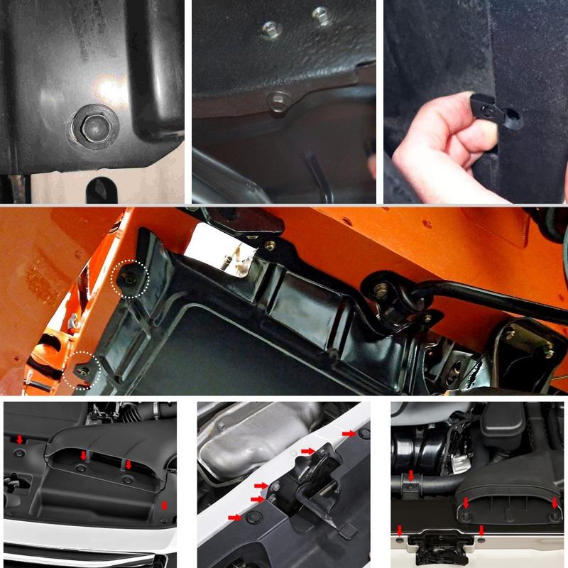 35PCS body bolt U-nut clamp M6 engine lower cover guard fender fixing screw chassis
