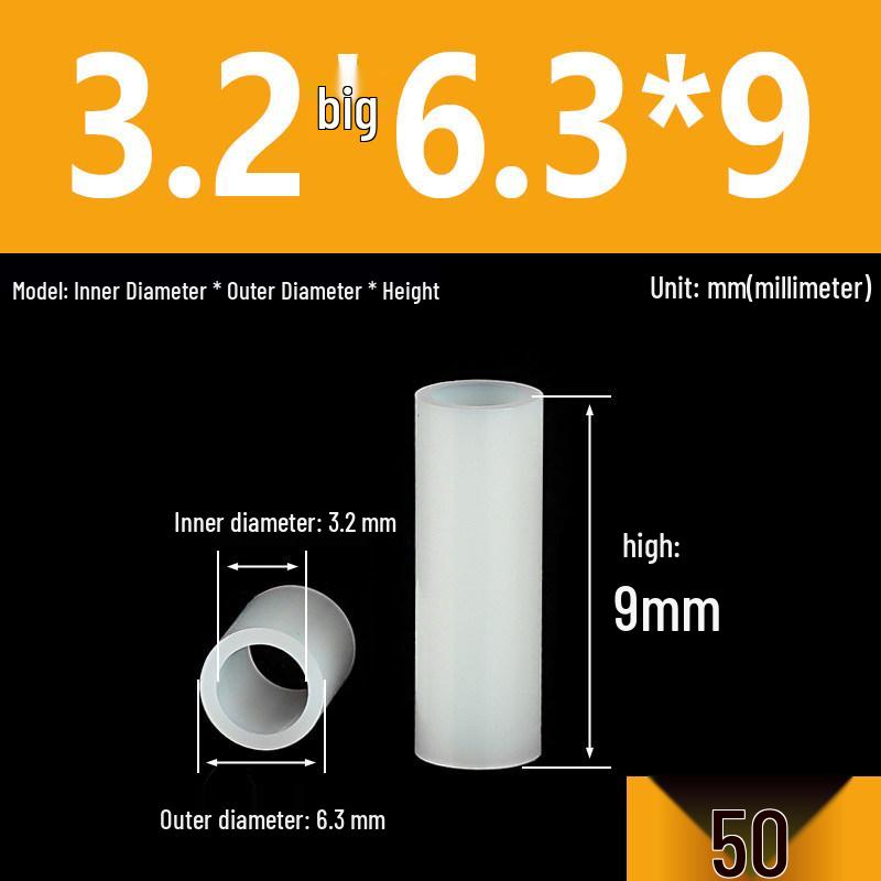 Nylon Spacer & Insulating Sleeve Set: M2.5-M7 Sizes, Thickened Washer, Isolation Shaft & Lamp Column