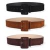 Retro Y2K Faux Suede Wide Belt: Plush, Skirt-Style, Fashionable Women's Waistband