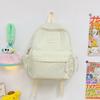 Schoolbag Shoot Korean Schoolbag Junior High School Girls Large Capacity Solid Color Lightweight Primary School Backpack High Value Girl Versatile