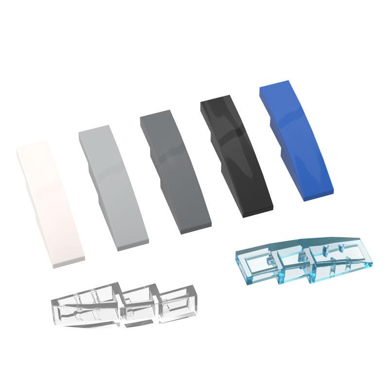 10PCS 61678 11153 Slope Curved 4 x 1 Block Moc Color Accessories Compatible with Brick DIY Children's Toy Assembly Parts