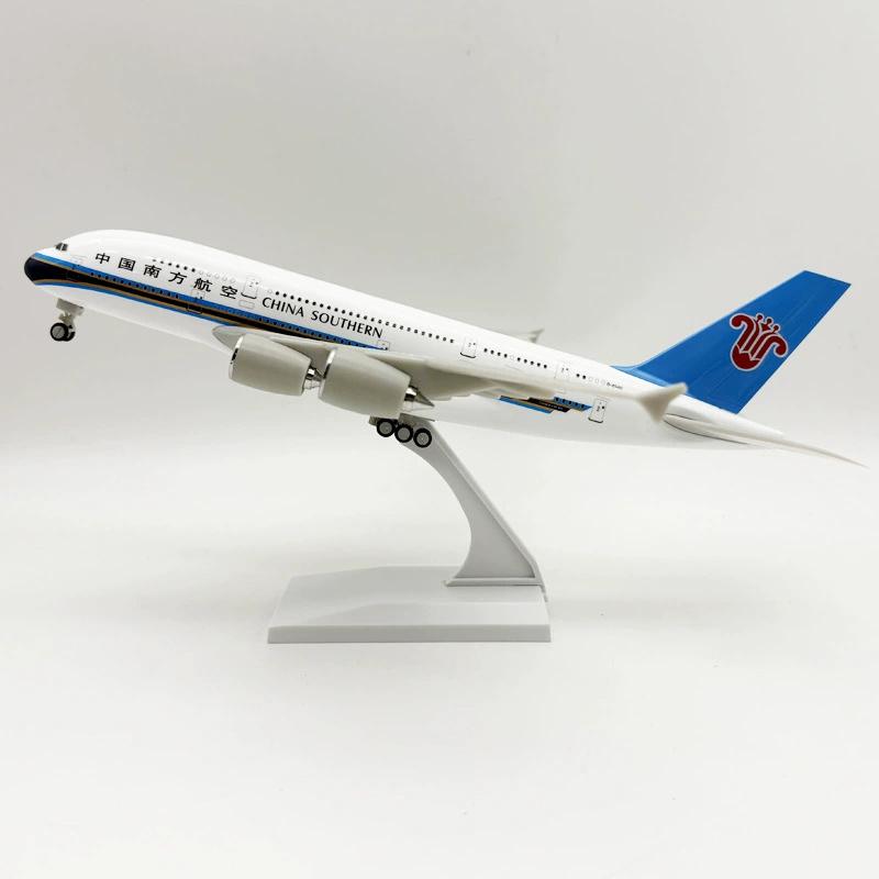 1/240 Scale Aircraft Model Kit 30cm China Southern Airways A380 Miniature Airplane Plane (With Stand) Aviation Toys for Boys