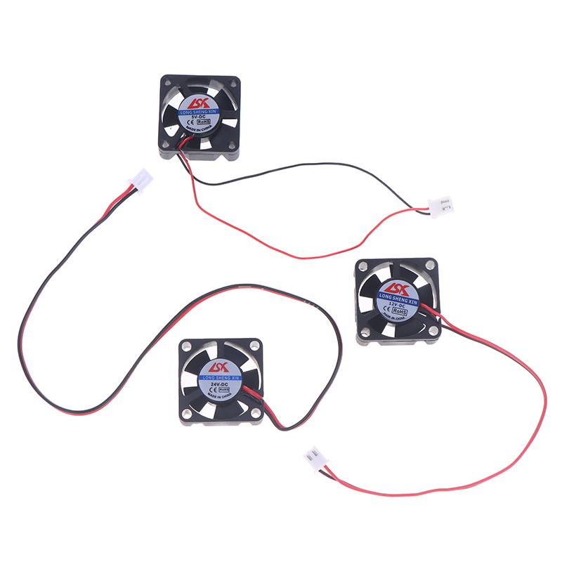 5V/12V/24V Cooling Turbo Fan Brushless 3D Printer Parts 2Pin For Extruder Dc Cooler Blower Part Black Plastic Fans