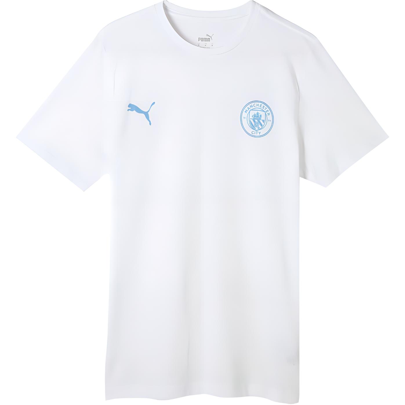 

Puma MCFC Ess Crew Neck Дышащая футболка с коротким рукавом Мужские топы Белый 769147-05 S